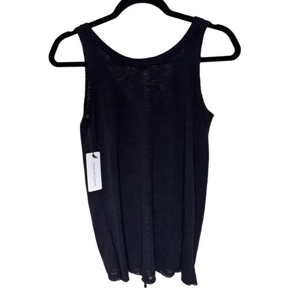 Treasure & Bond Cinched Front Knit Tank - Black Size XS - Picture 5 of 6